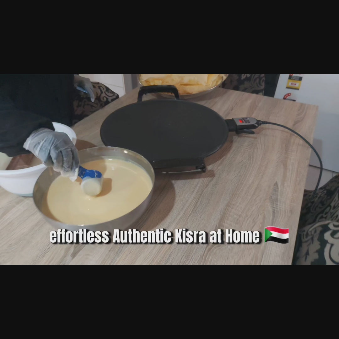 SudaniCo XL Electric Mitad (47cm) – Large Capacity Injera & Kisra Maker