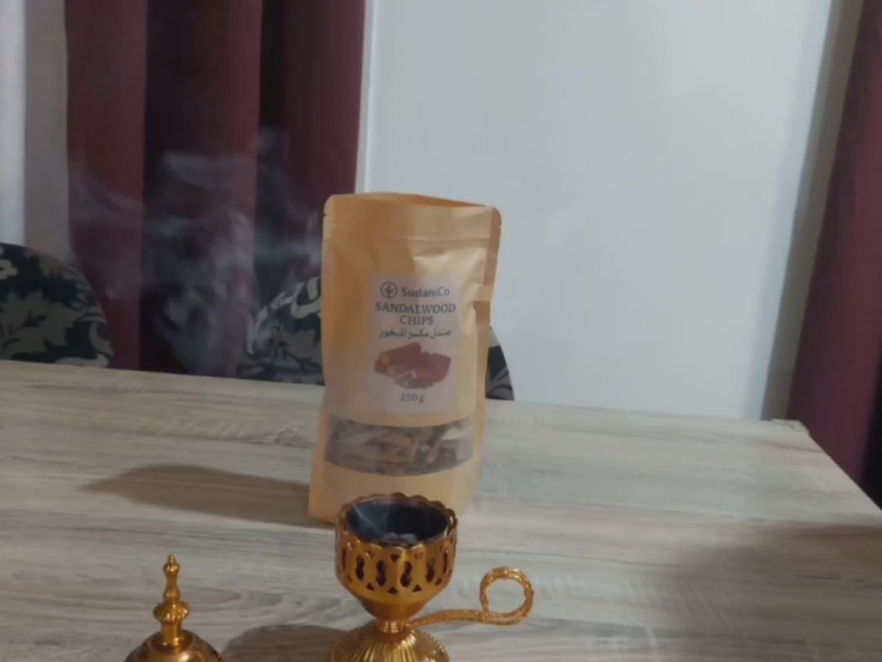 SudaniCo Sandalwood Chips – Premium Aromatic Wood for Bakhoor & Incense Blends